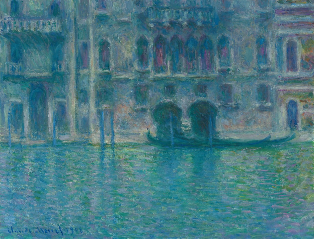 Palazzo da Mula, Wenecja, 1908. autorstwa Claude Monet