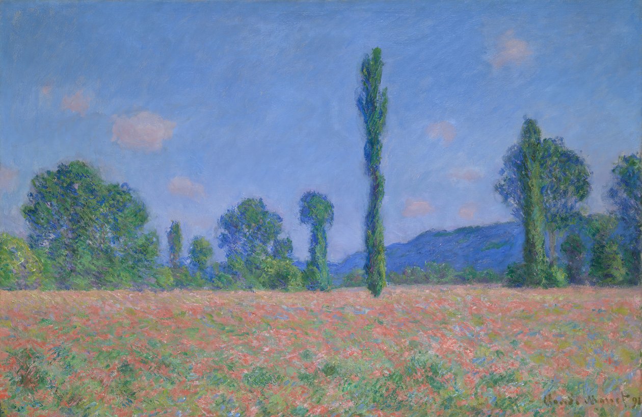 Pole makowe Giverny, 189091. autorstwa Claude Monet