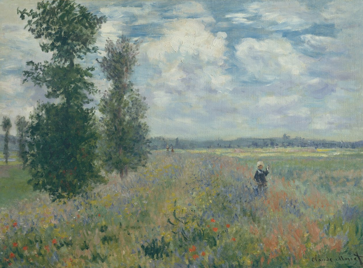 Pola makowe w pobliżu Argenteuil autorstwa Claude Monet