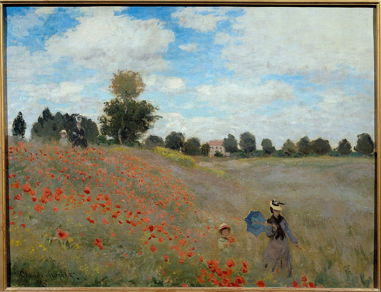 Pola makowe w pobliżu Argenteuil autorstwa Claude Monet