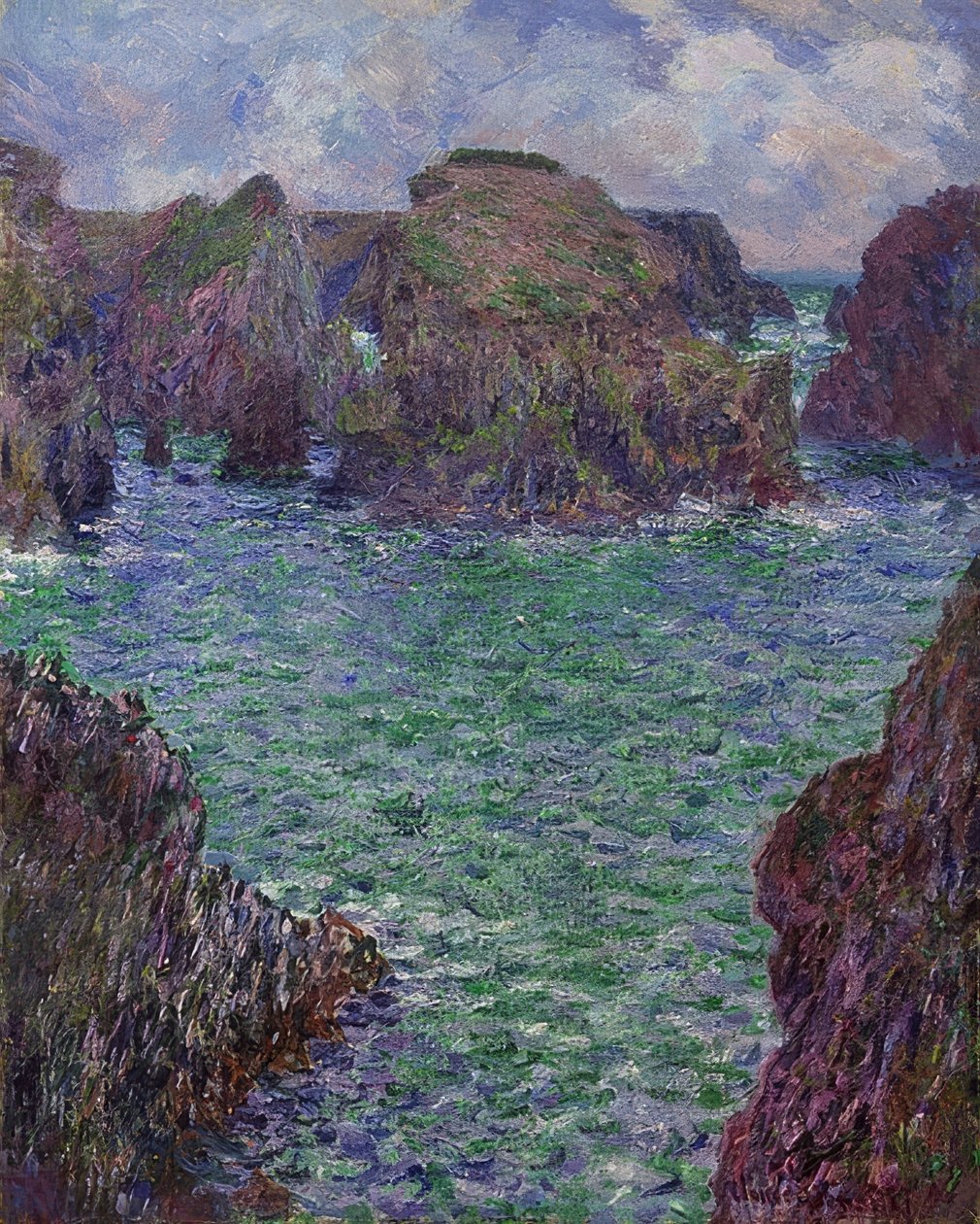 Port-Goulphar, Belle-Île. 1887 autorstwa Claude Monet