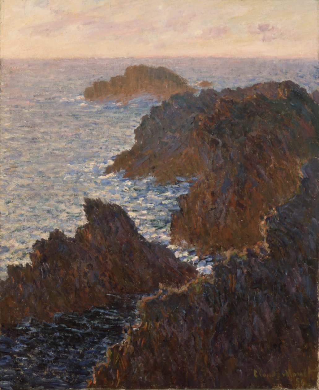 Skały w Belle-Isle, Port-Domois autorstwa Claude Monet