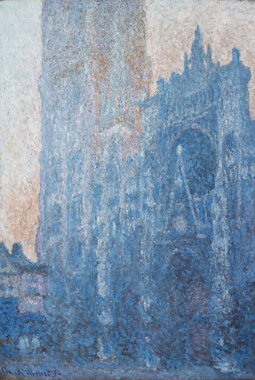 Katedra w Rouen, portal, poranne światło autorstwa Claude Monet