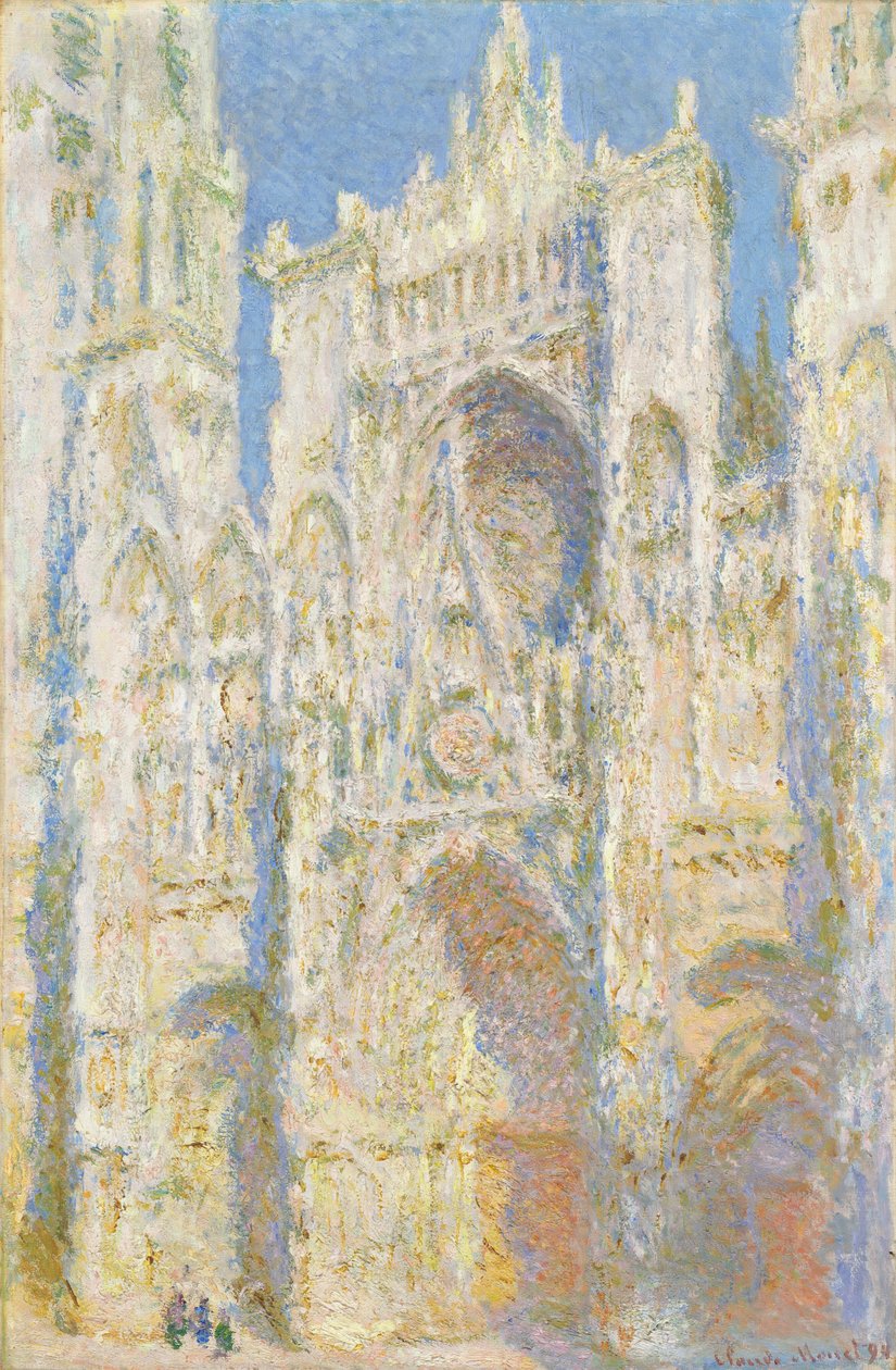 Katedra w Rouen, fasada zachodnia, światło słoneczne autorstwa Claude Monet