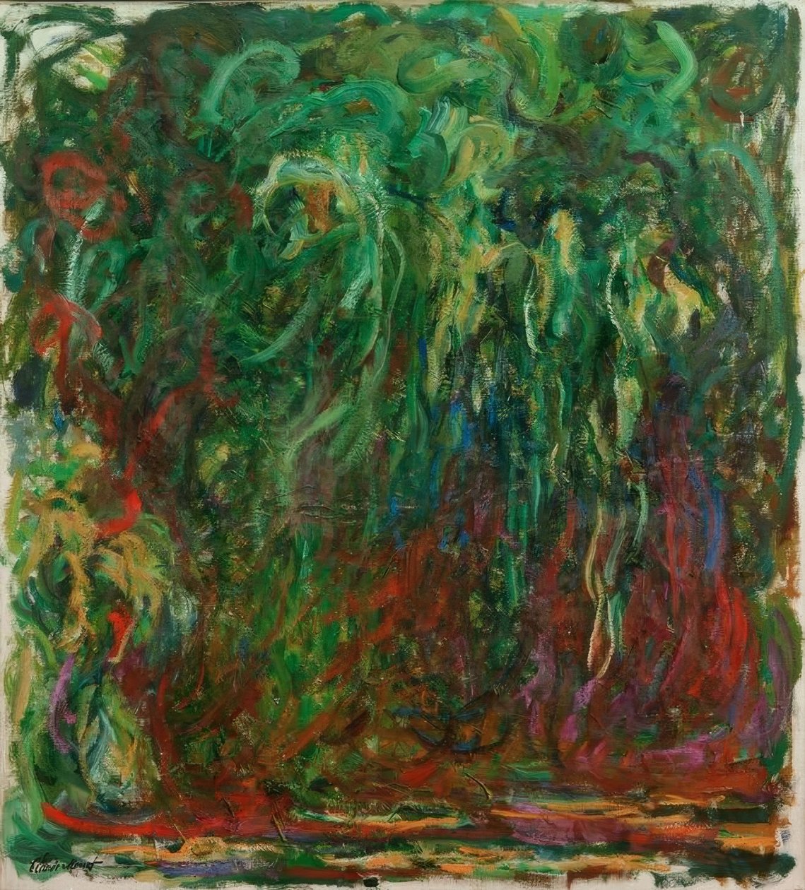 Wierzba płacząca autorstwa Claude Monet