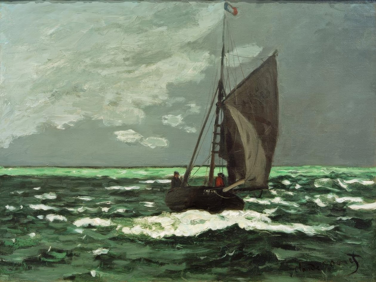 Pejzaż morski: burza autorstwa Claude Monet