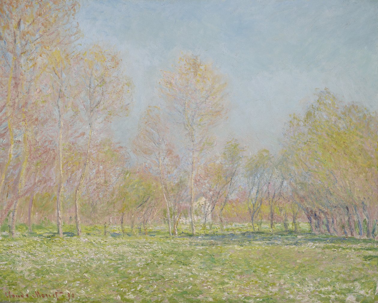 Wiosna w Giverny, 1890 autorstwa Claude Monet
