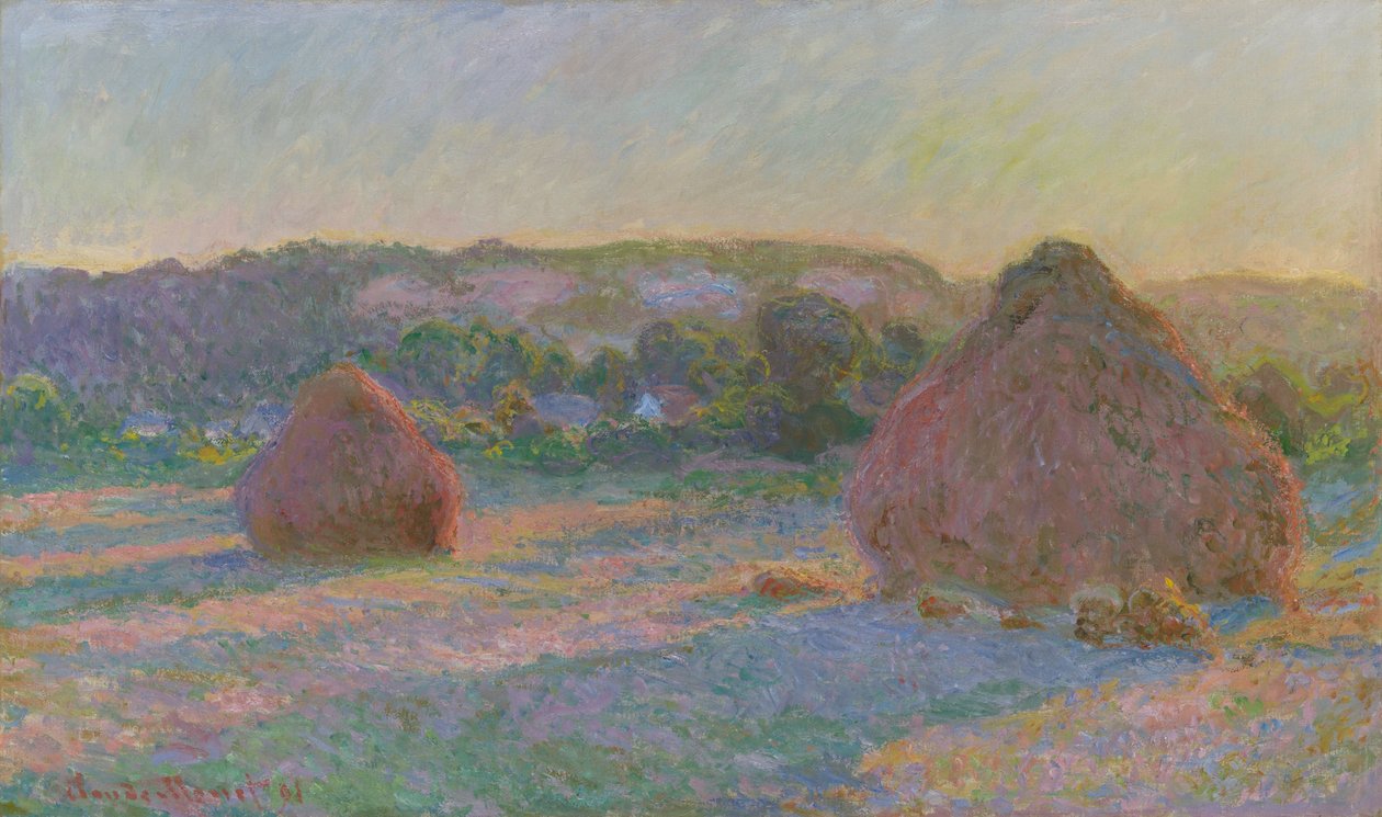 Stosy pszenicy (koniec lata) autorstwa Claude Monet