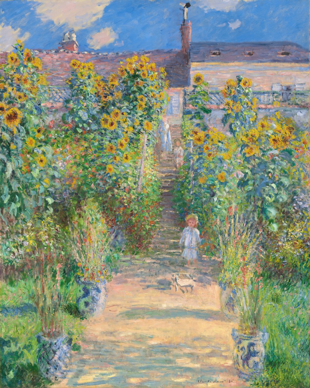 Ogród Artysty w Vétheuil autorstwa Claude Monet