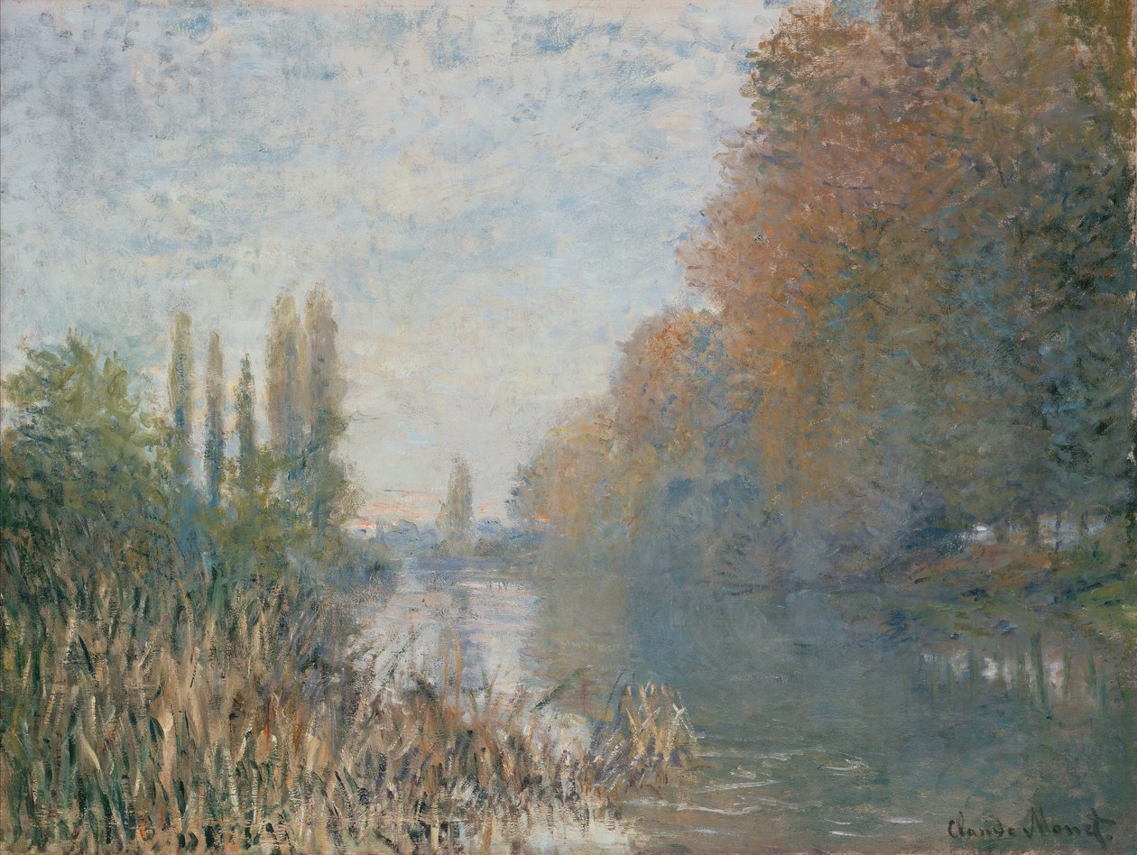 Brzegi Sekwany jesienią autorstwa Claude Monet