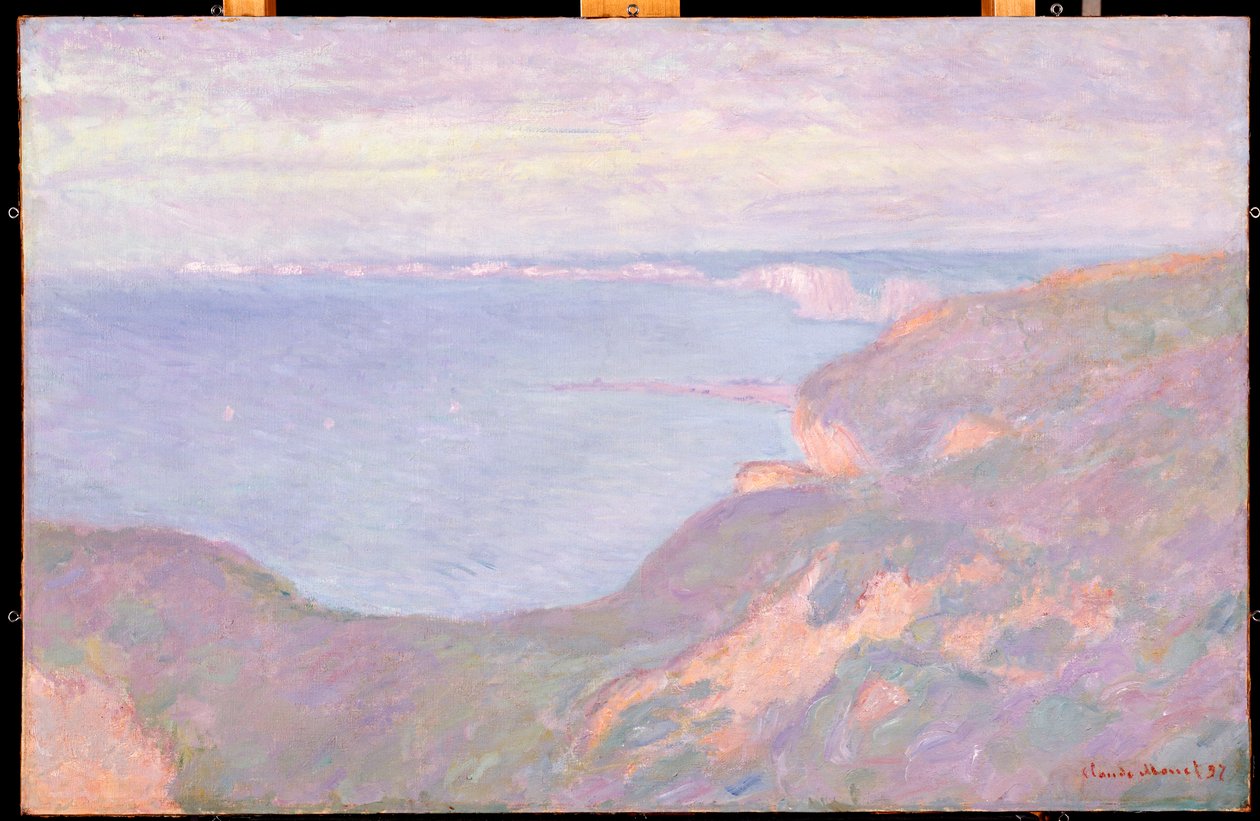 Klify w pobliżu Dieppe, 1897 autorstwa Claude Monet
