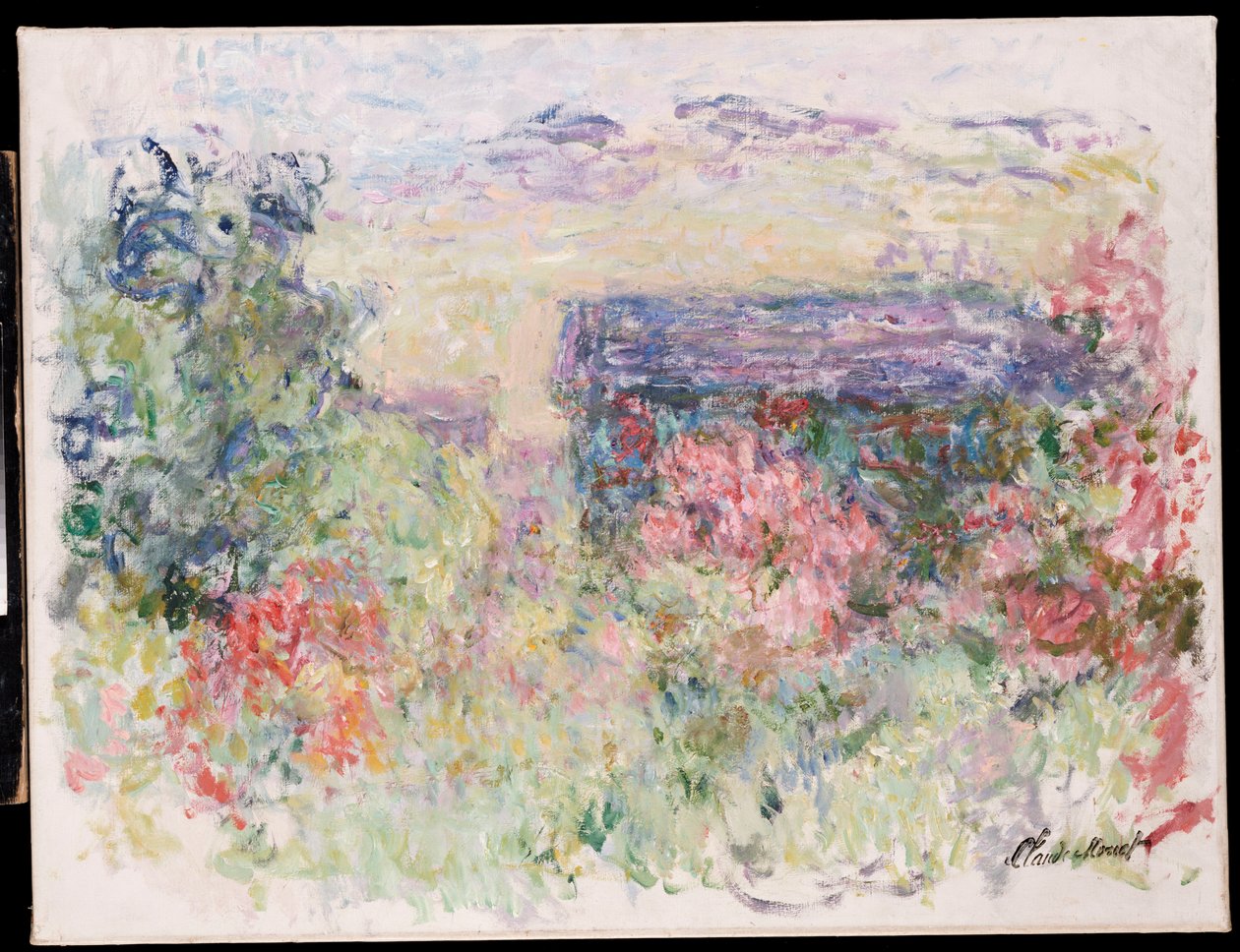 Dom przez róże, ok. 1925-26 autorstwa Claude Monet