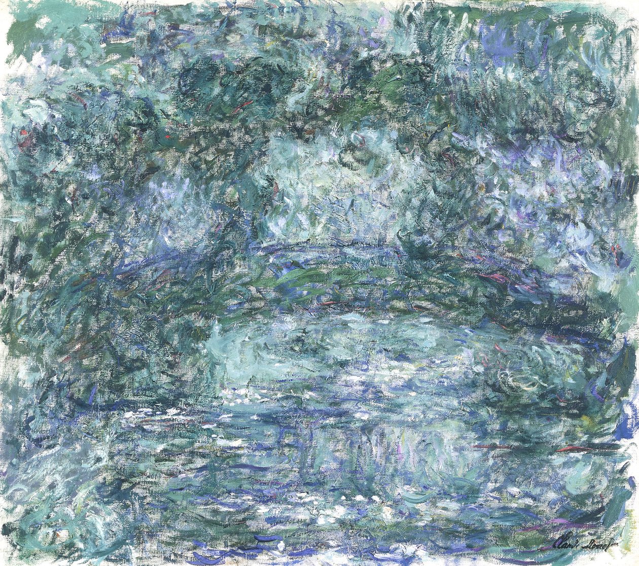 Most Japoński; Most Japoński, ok. 1918-1924 autorstwa Claude Monet