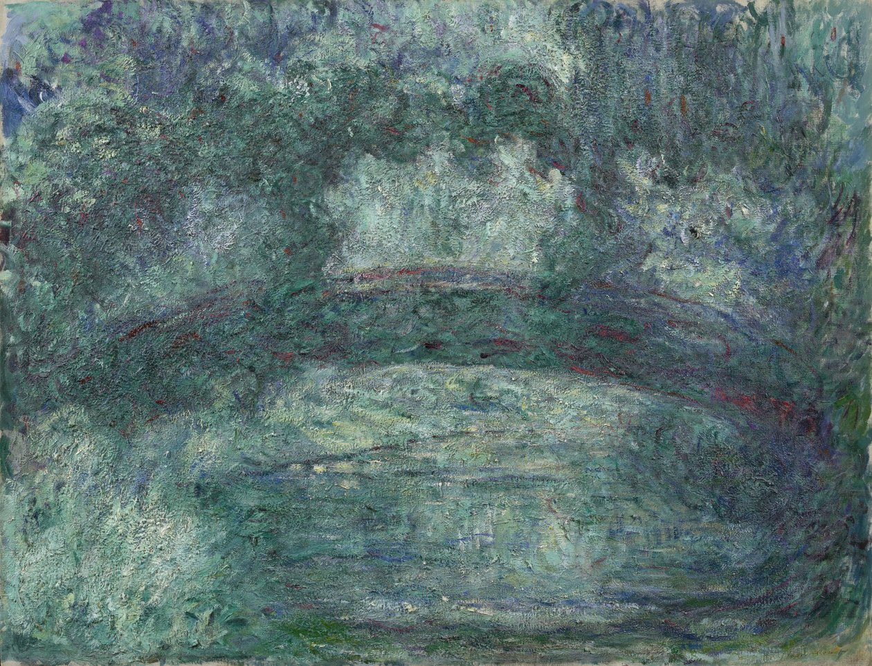 Most japoński, 1919-1924 autorstwa Claude Monet