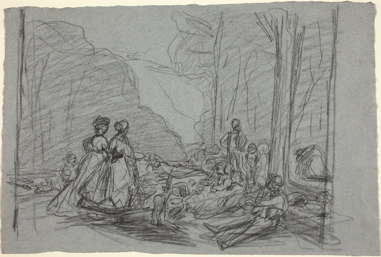 Śniadanie na trawie, c. 1865. autorstwa Claude Monet