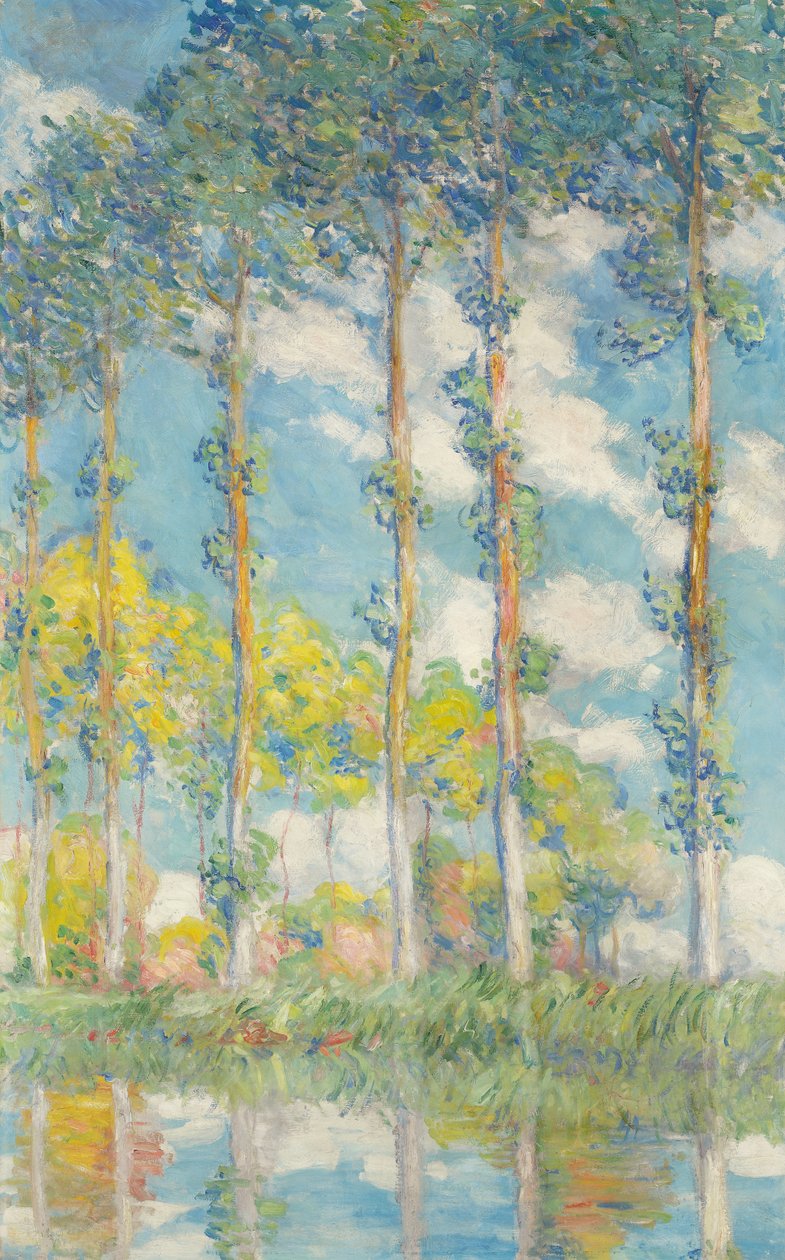 Topole; Topole, 1891 autorstwa Claude Monet