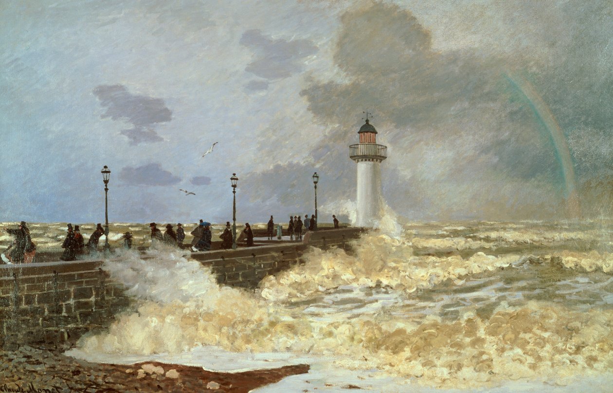 Nabrzeże w Le Havre, 1868 autorstwa Claude Monet