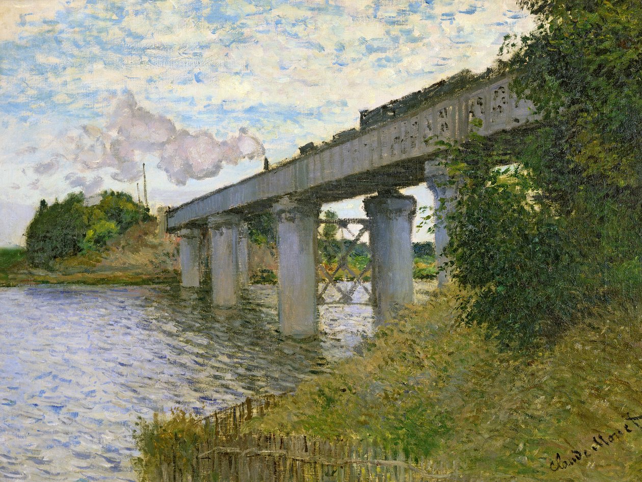 Most kolejowy w Argenteuil autorstwa Claude Monet