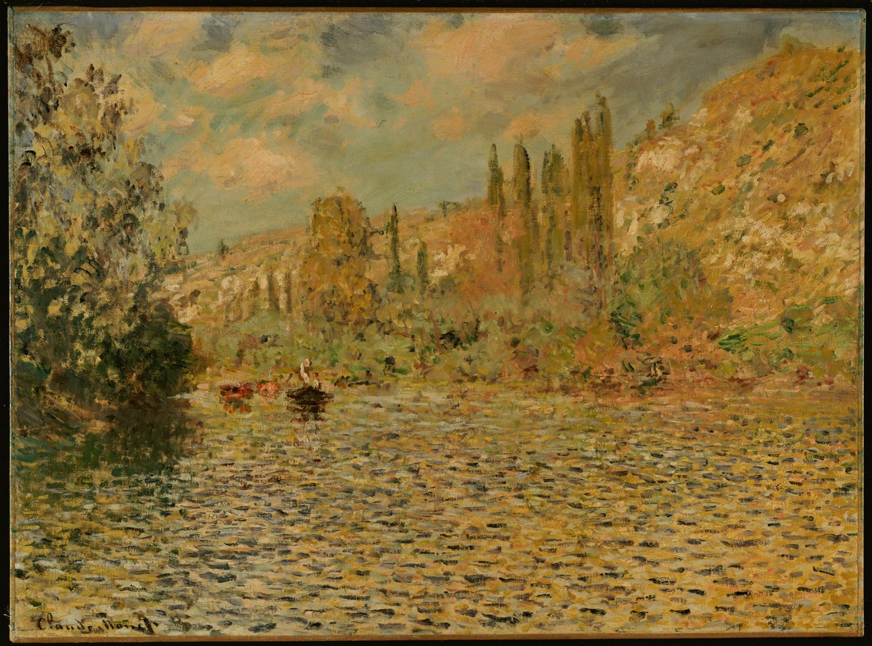 Sekwana w Vetheuil autorstwa Claude Monet
