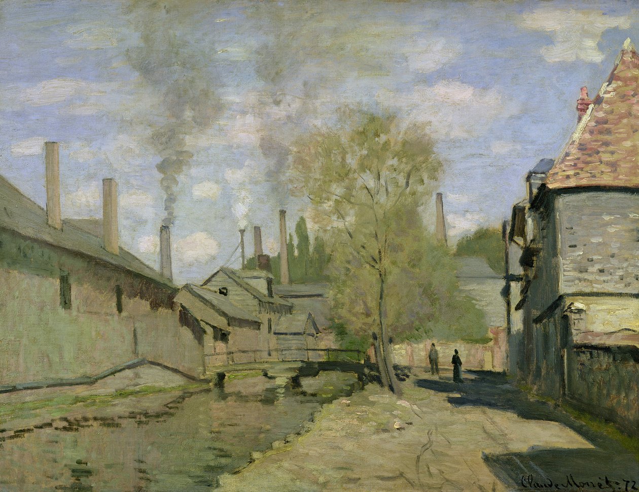 Strumień Robeca w Rouen autorstwa Claude Monet