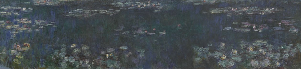 Lilie wodne - zielone refleksje, 1914-1926 autorstwa Claude Monet