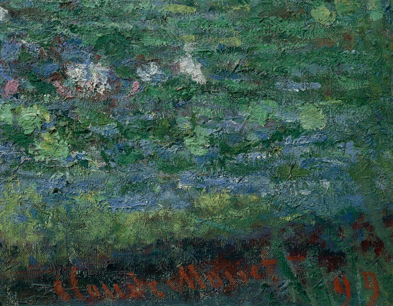 The Waterlily Pond: Green Harmony autorstwa Claude Monet