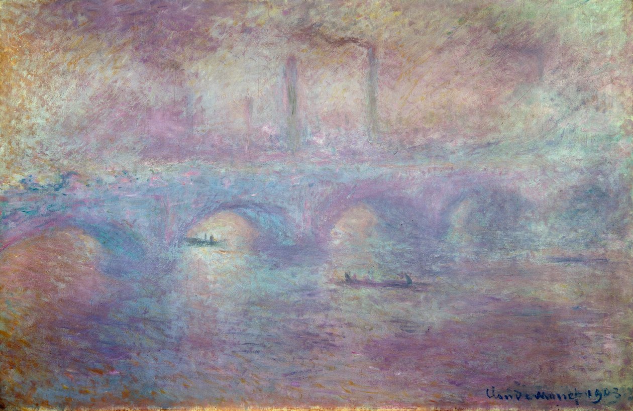 Most Waterloo, efekt mgły, 1903 autorstwa Claude Monet