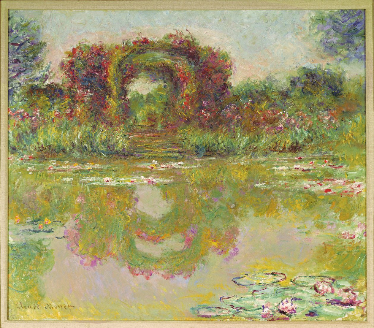 Łuki z róż, Giverny autorstwa Claude Monet