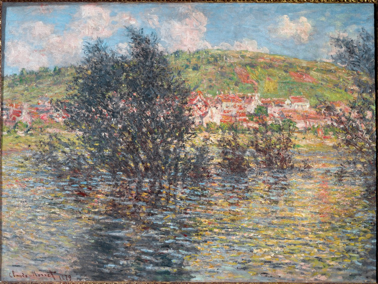 Vetheuil, widziany z Lavacourt autorstwa Claude Monet