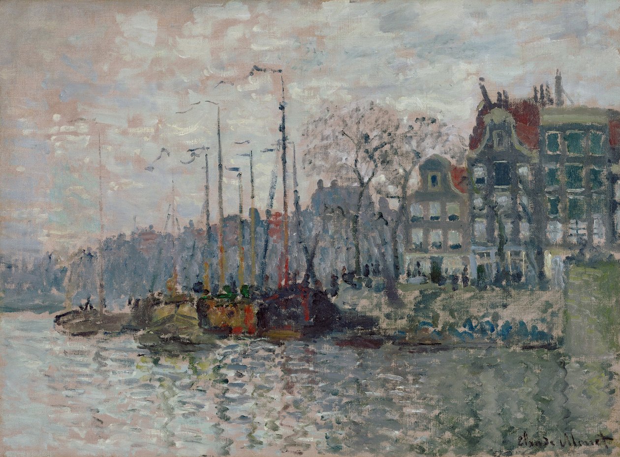 Widok na Amsterdam autorstwa Claude Monet