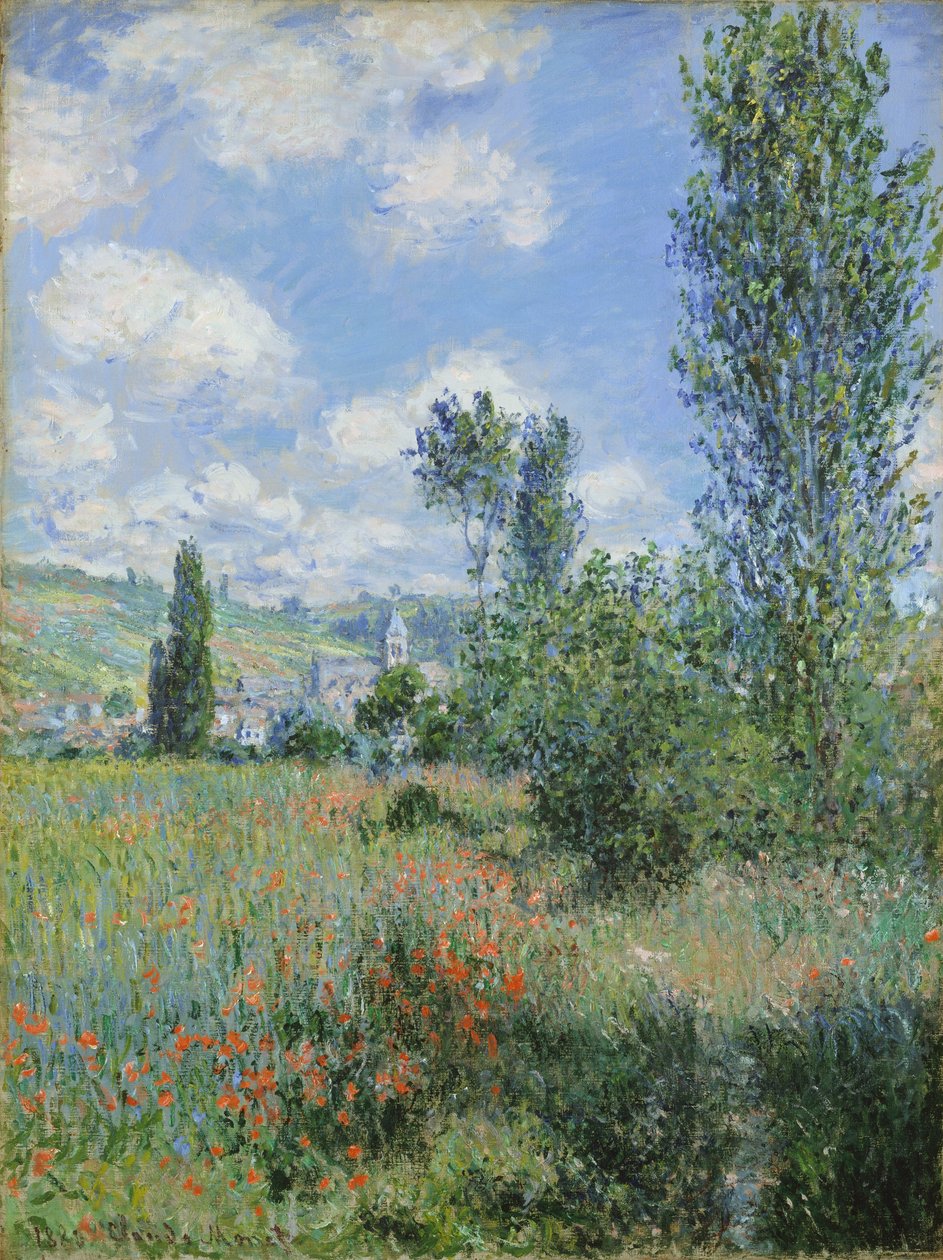 Widok Vetheuila autorstwa Claude Monet