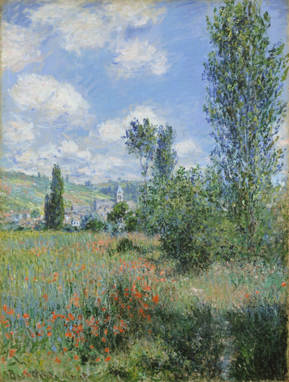 Widok Vétheuil autorstwa Claude Monet