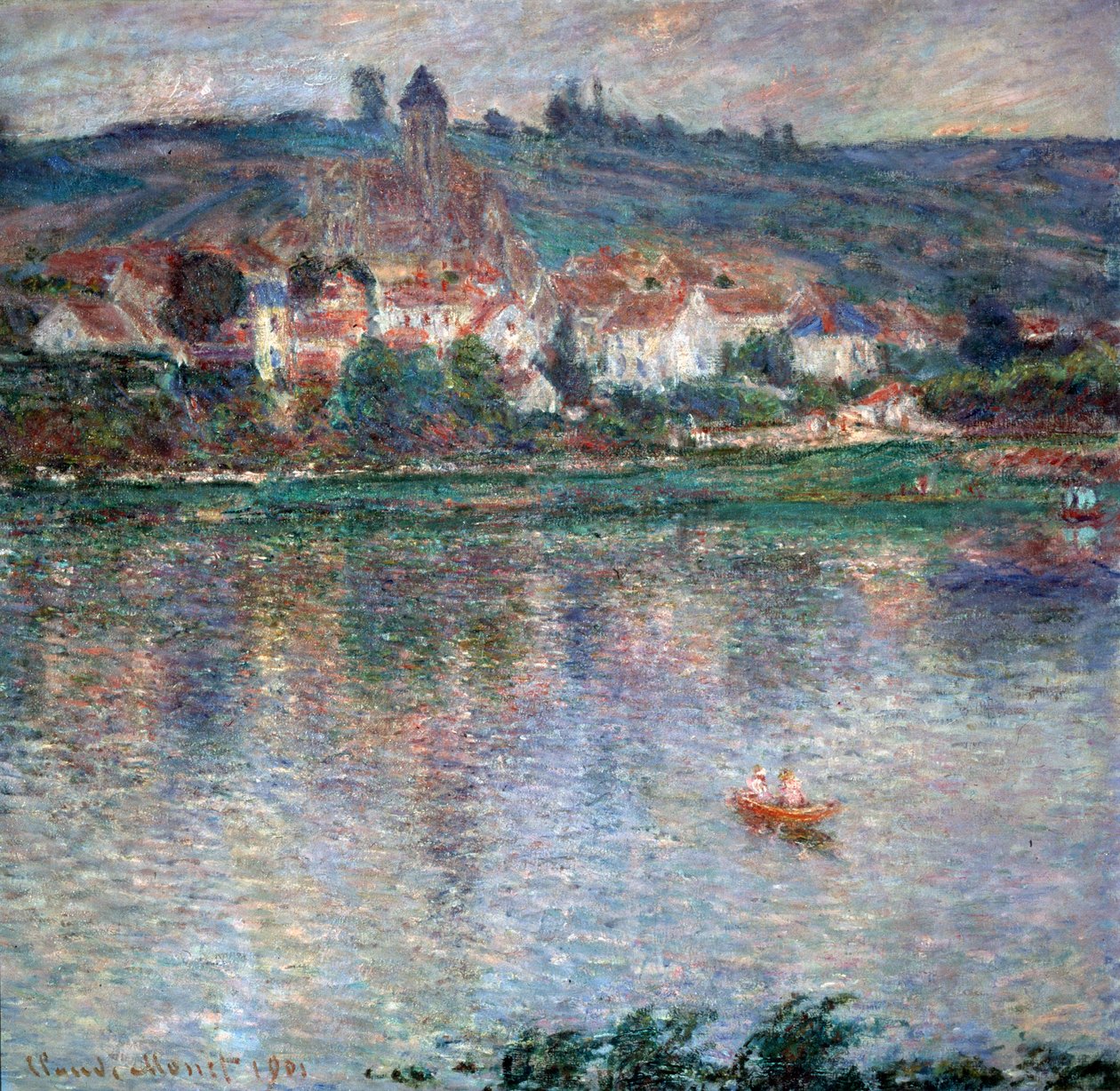 Wieś Vétheuil, 1901 autorstwa Claude Monet