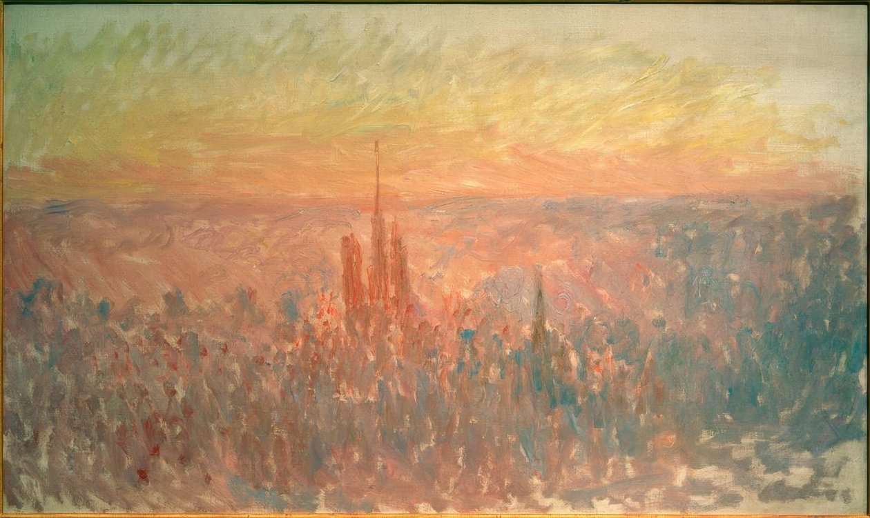 Ogólny widok Rouen autorstwa Claude Monet