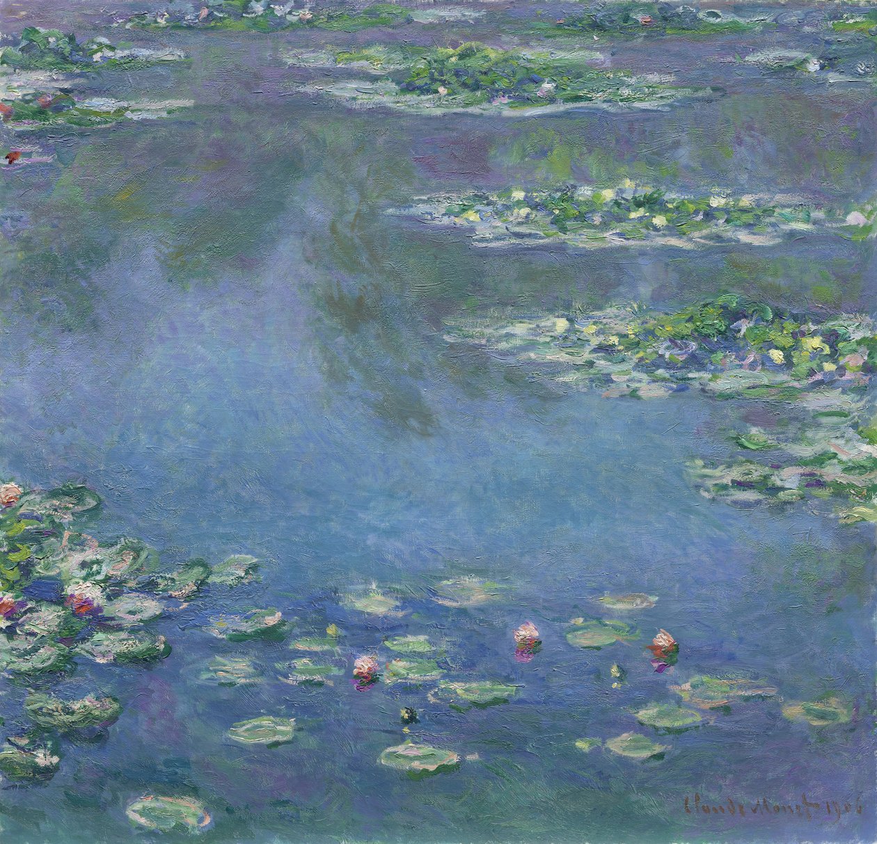 Lilie wodne, 1906 autorstwa Claude Monet