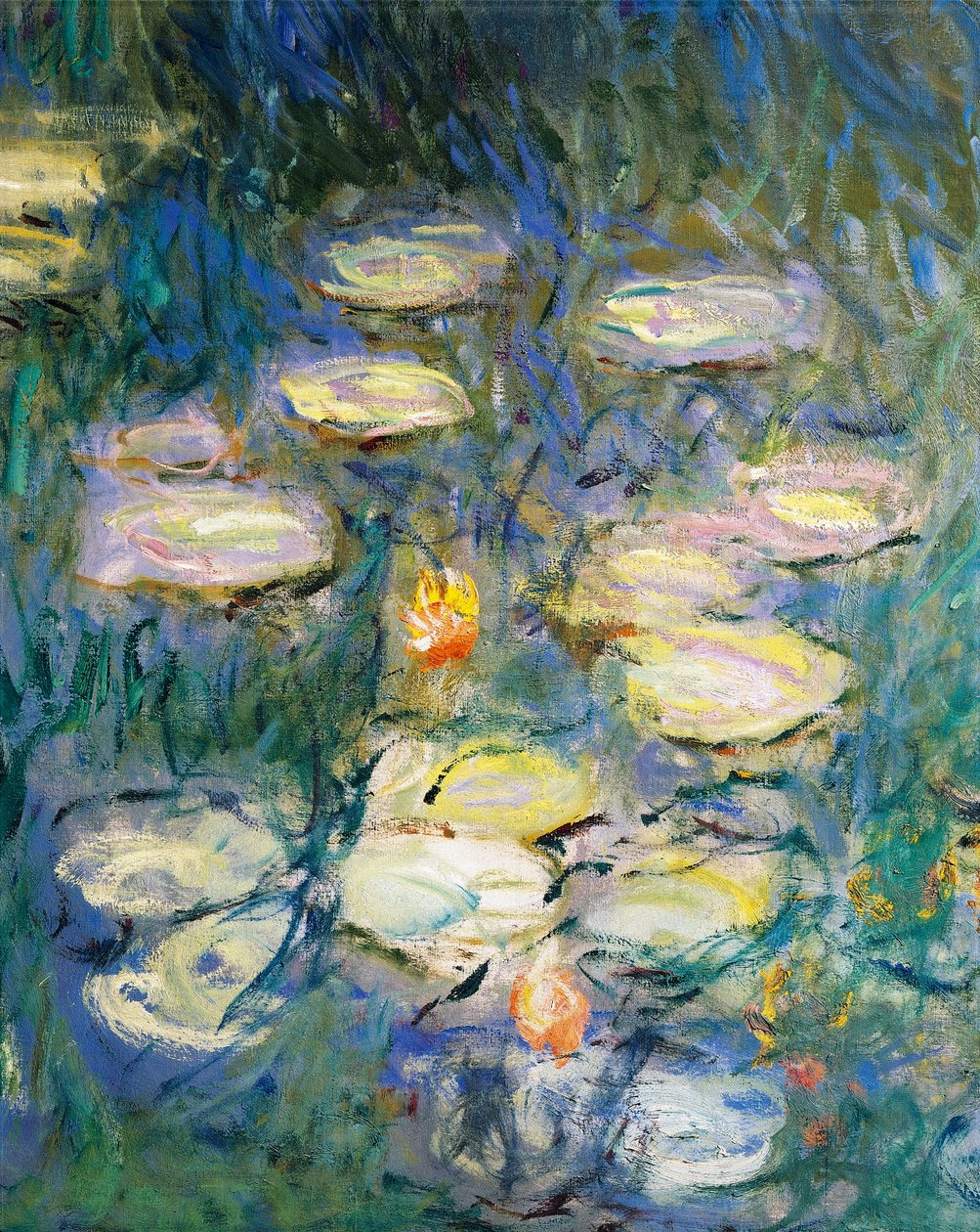 Lilie wodne, Claude Monet, detal autorstwa Claude Monet