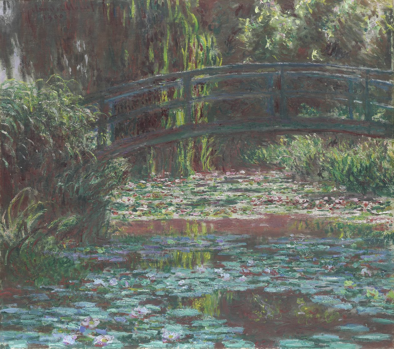Staw lilii wodnych, 1900 autorstwa Claude Monet