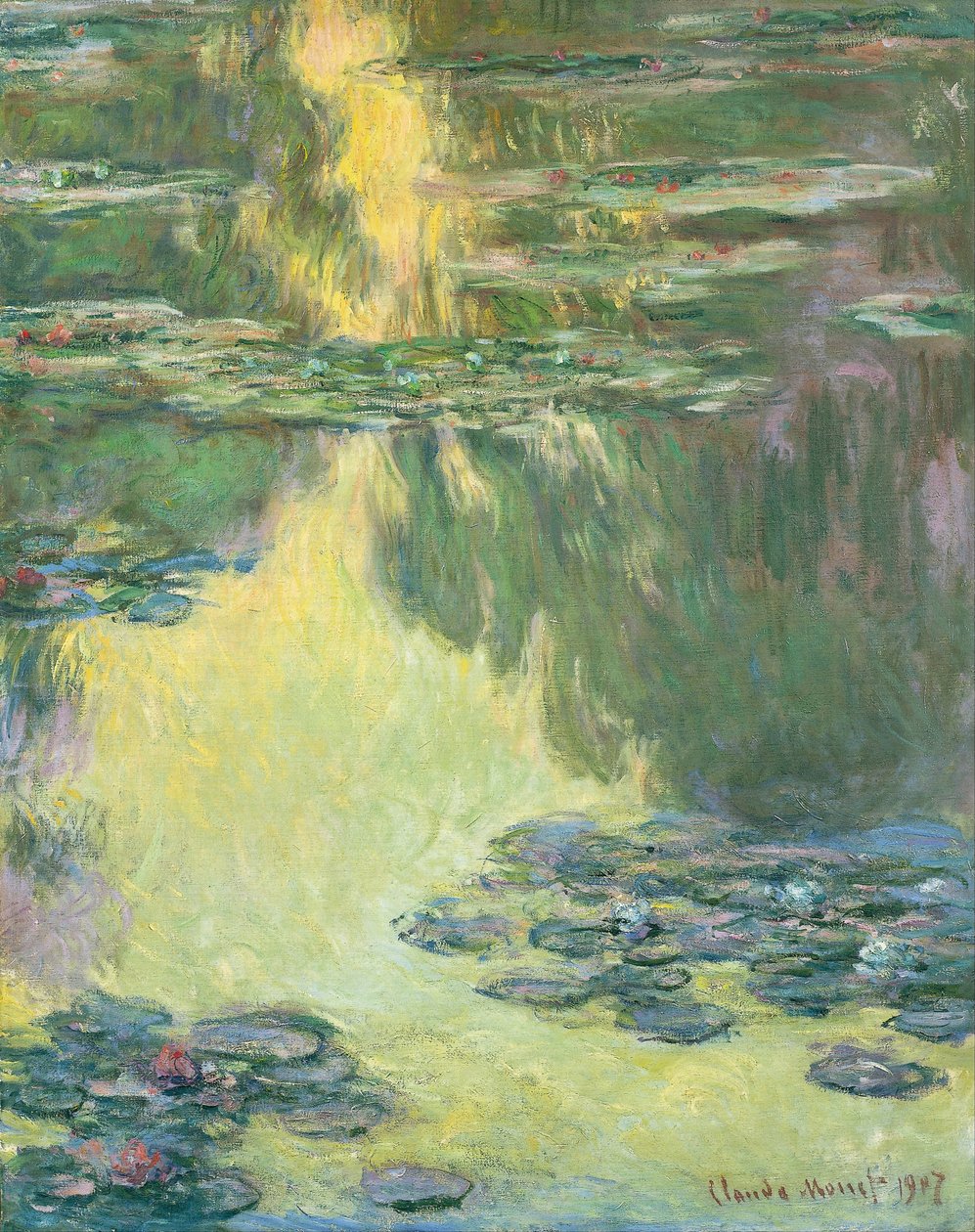 Lilie wodne autorstwa Claude Monet