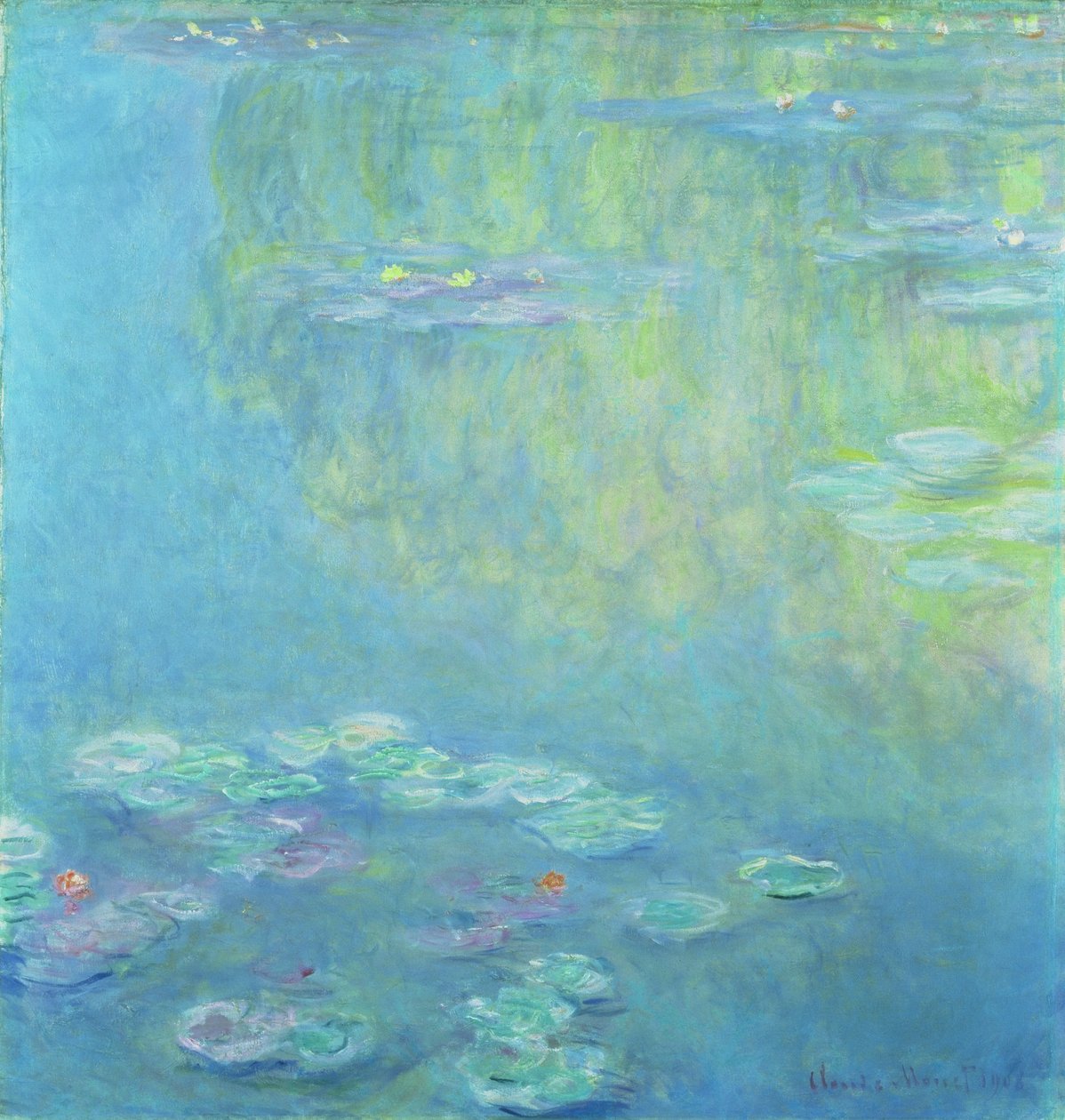 Lilie wodne, 1906 autorstwa Claude Monet