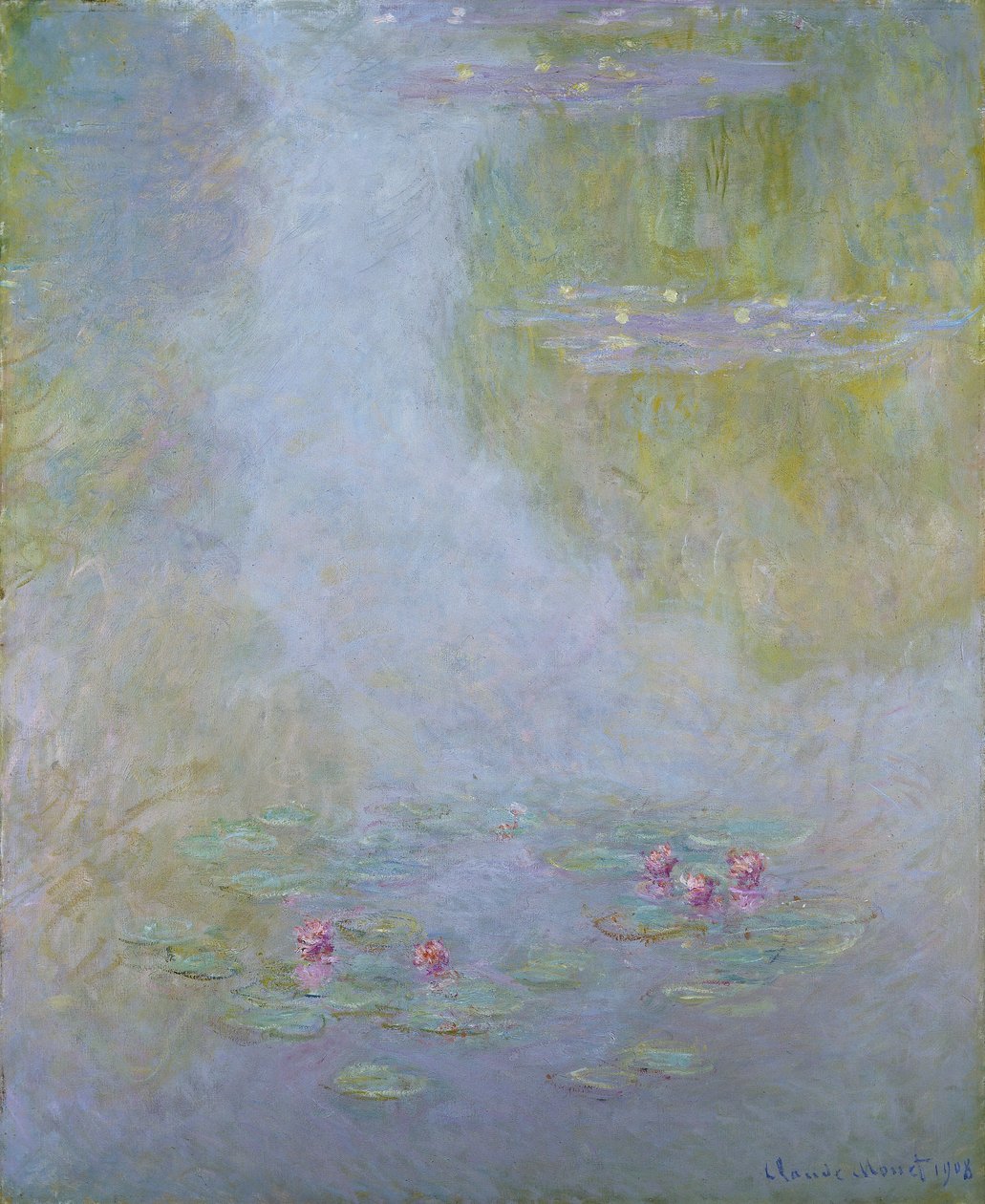„Lilie wodne”, 1908 autorstwa Claude Monet