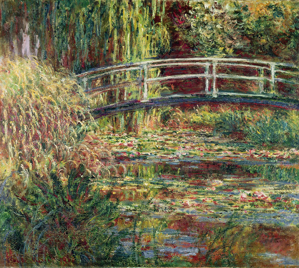 Lilia wodna: Różowa harmonia autorstwa Claude Monet