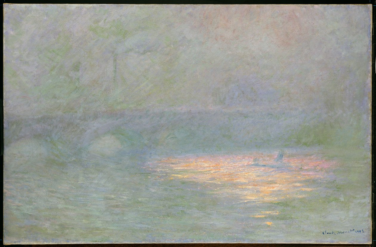 Most Waterloo autorstwa Claude Monet