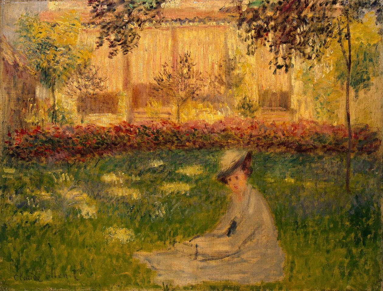 Kobieta w ogrodzie autorstwa Claude Monet