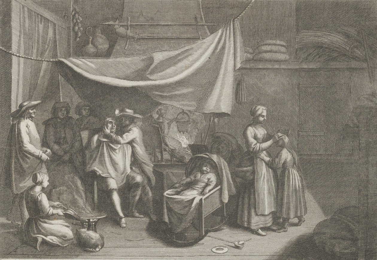 Rano Rano, ok. godz. 1700. autorstwa Claude Saint Paul