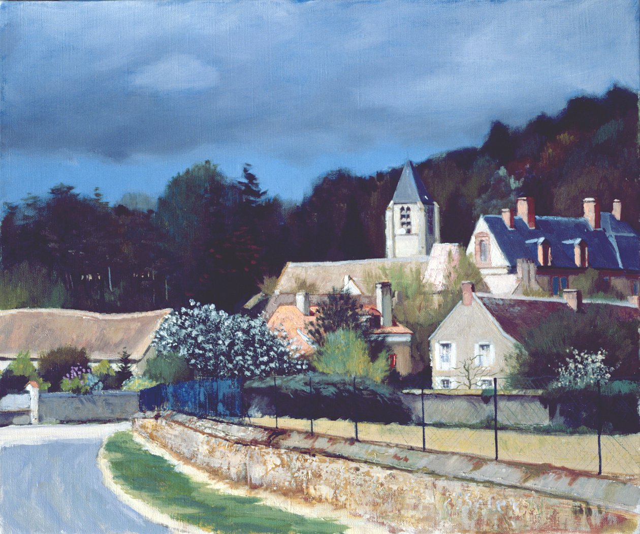 Wioska w Ile-de-France autorstwa Claude Salez