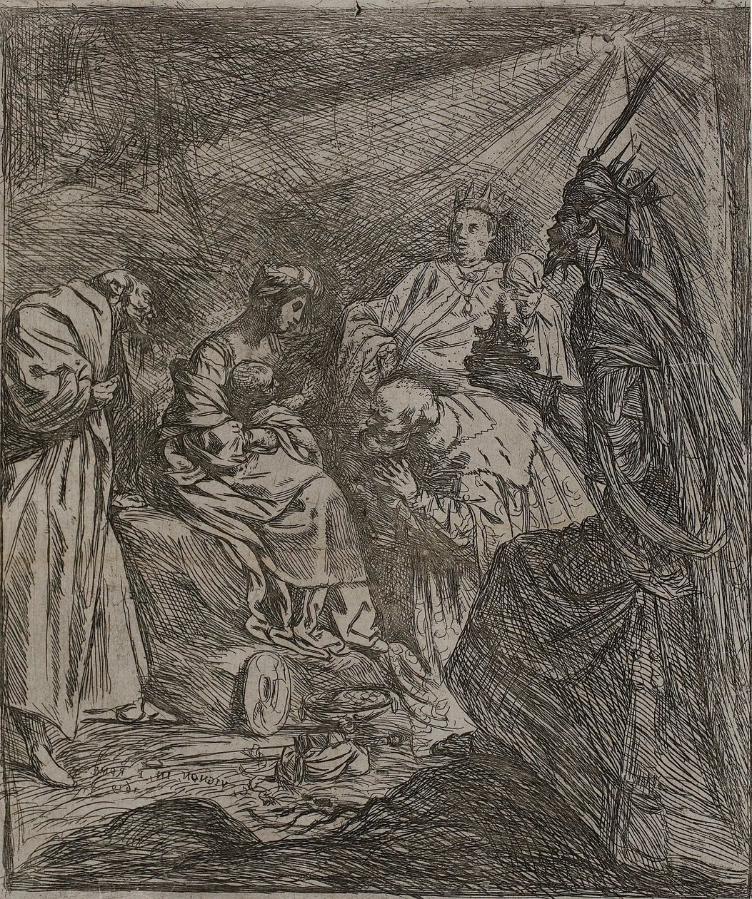 Adoracja Królów autorstwa Claude Vignon