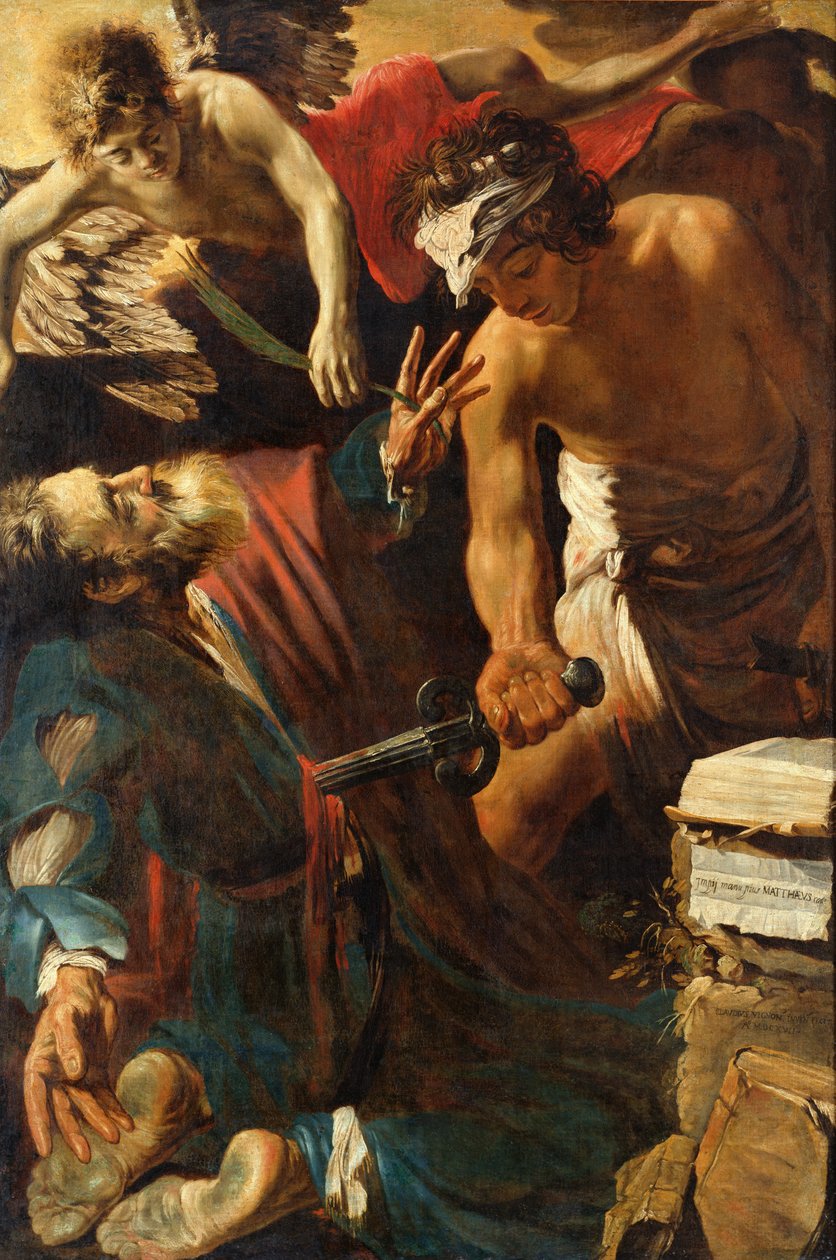 Męczeństwo św. Mateusza, 1617 autorstwa Claude Vignon