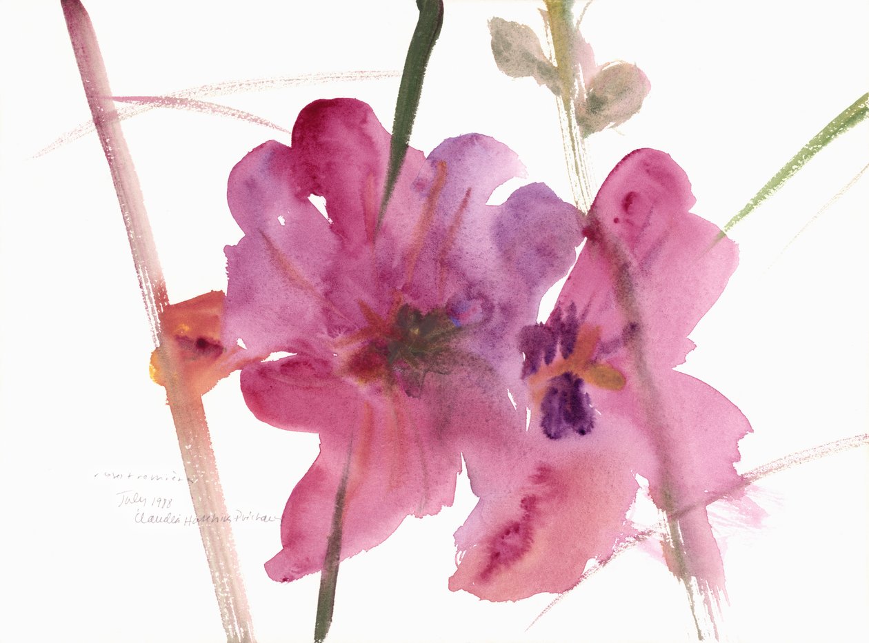 Malwy, 1988 (akwarela) autorstwa Claudia Hutchins Puechavy