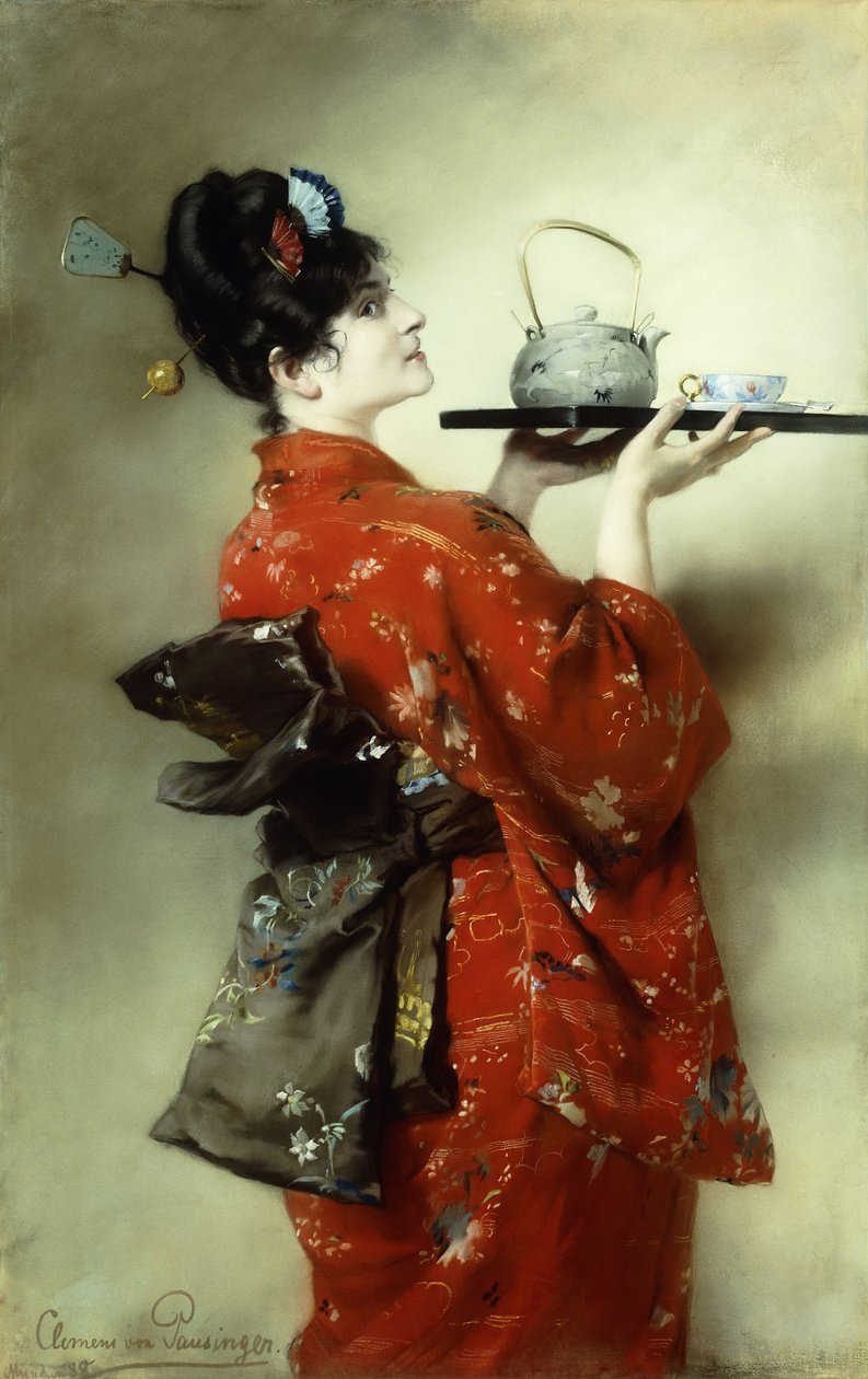 Japońska Dama; Japonka autorstwa Clemens von Pausinger