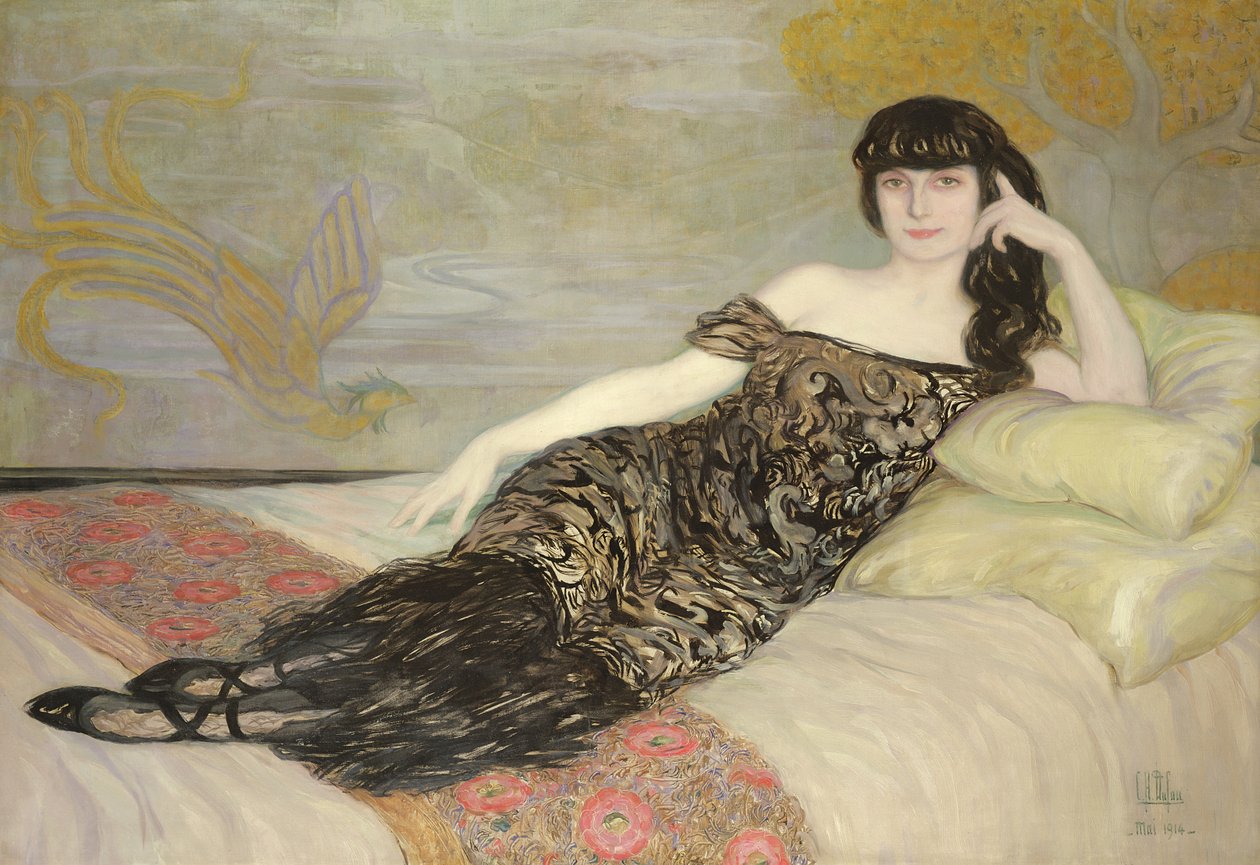 Anna de Noailles (1876-1933), 1914 autorstwa Clementine Helene Dufau